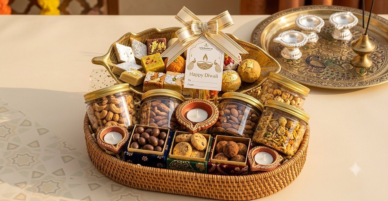 Diwali festival gift basket