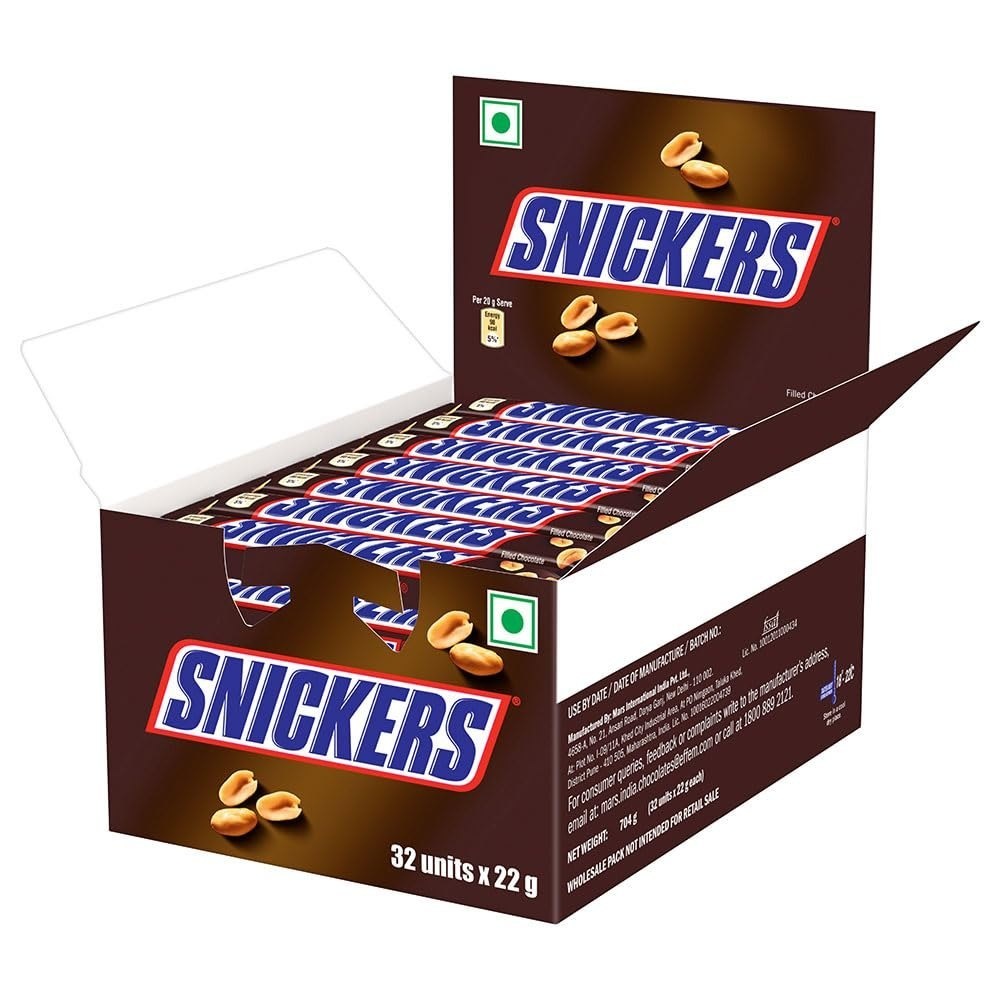 Snickers Chocolate Bar 22 g