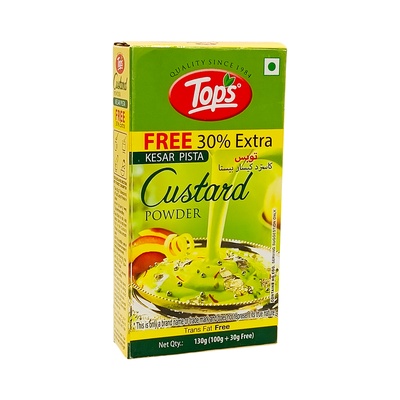 [I0001136] Tops Custard Kesar Pista Powder 130 g