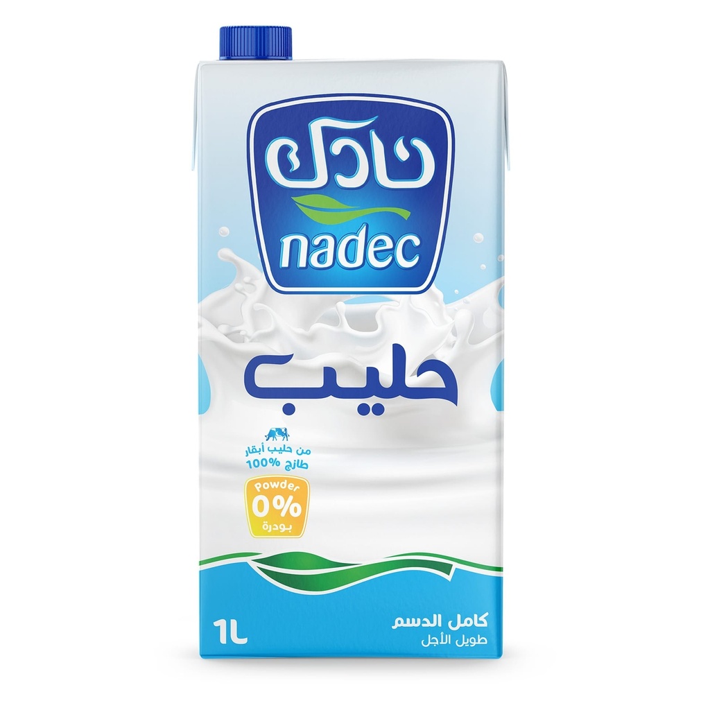 Nadec Uht Full Cream Milk 1 L
