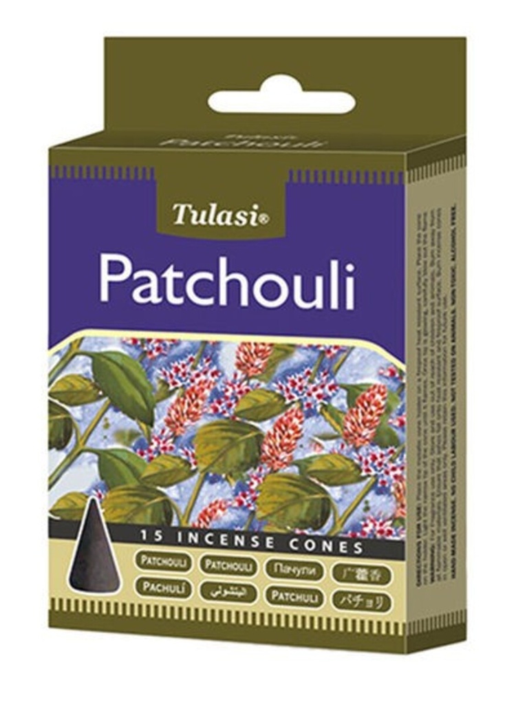 [I0000652] Tulsi Patchouli Incense Cones 15s