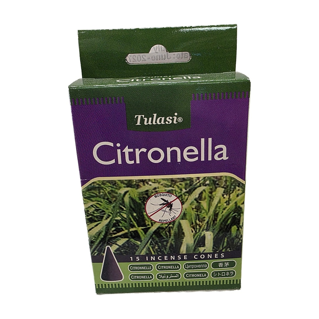 Tulsi Citronella Incense Cones 15s