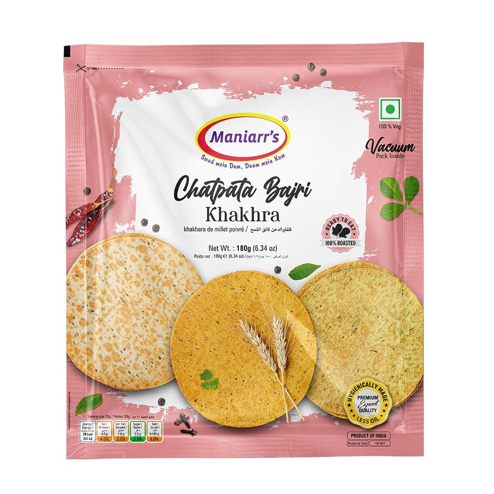 Maniarr Chatpata Bajri Khakhra 180 g