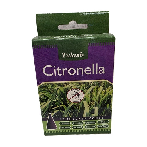 Tulsi Citronella Incense Cones 15s