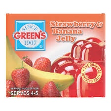 Greens Strawberry Banana Jelly 80 g