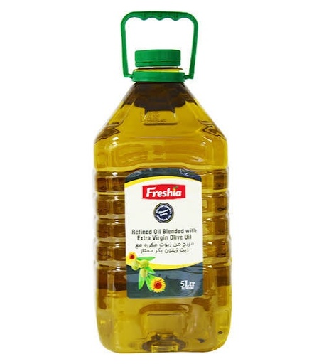 Freshia Refined Oil Blended with Extra Virgin Olive Oil 5 L